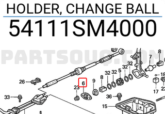 Honda 54111SM4000 HOLDER, CHANGE BALL