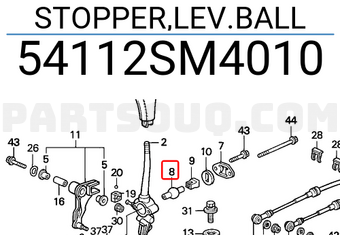 Honda 54112SM4010 STOPPER,LEV.BALL