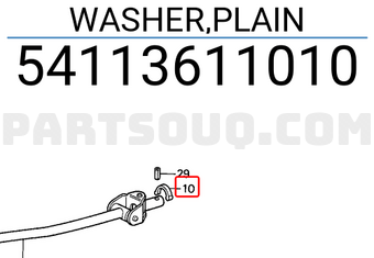 Honda 54113611010 WASHER,PLAIN