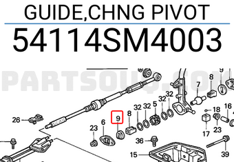 Honda 54114SM4003 GUIDE,CHNG PIVOT