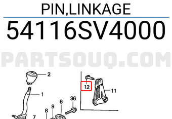 Honda 54116SV4000 PIN,LINKAGE