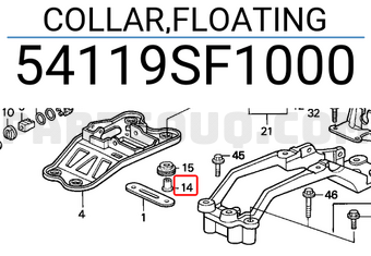 Honda 54119SF1000 COLLAR,FLOATING