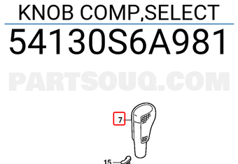 Honda 54130S6A981 KNOB COMP,SELECT