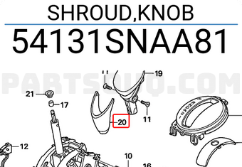 Honda 54131SNAA81 SHROUD,KNOB
