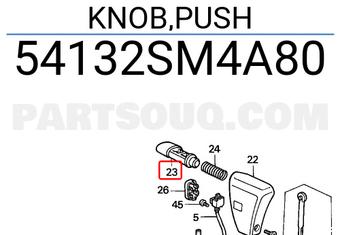 Honda 54132SM4A80 KNOB,PUSH