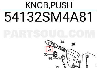 Honda 54132SM4A81 KNOB,PUSH