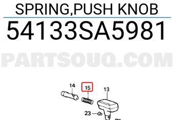 Honda 54133SA5981 SPRING,PUSH KNOB