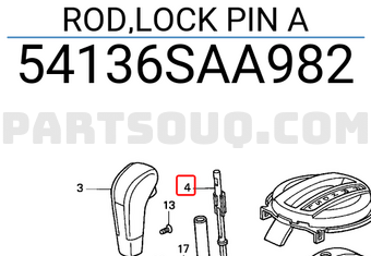 Honda 54136SAA982 ROD,LOCK PIN A