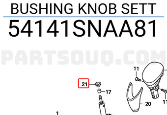 Honda 54141SNAA81 BUSHING KNOB SETT