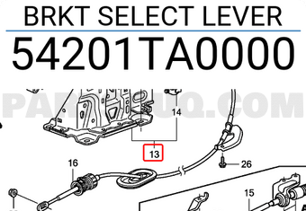 Honda 54201TA0000 BRKT SELECT LEVER