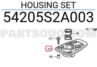 Honda 54205S2A003 HOUSING SET