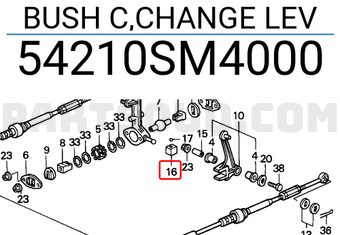 Honda 54210SM4000 BUSH C,CHANGE LEV