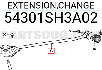 Honda 54301SH3A02 EXTENSION,CHANGE