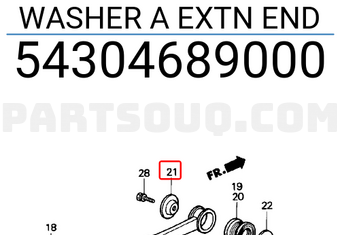 Honda 54304689000 WASHER A EXTN END