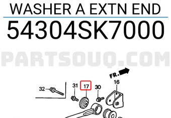 Honda 54304SK7000 WASHER A EXTN END
