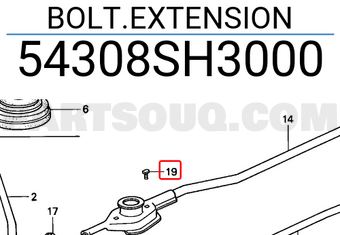 Honda 54308SH3000 BOLT.EXTENSION