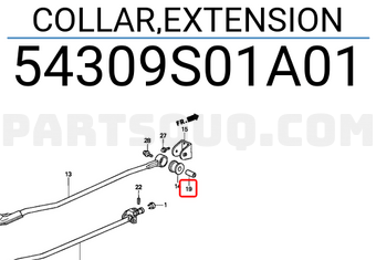 Honda 54309S01A01 COLLAR,EXTENSION