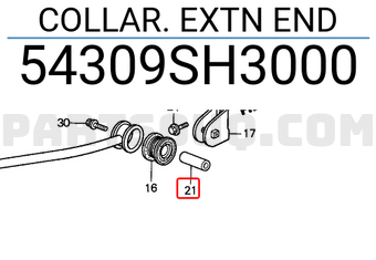 Honda 54309SH3000 COLLAR. EXTN END