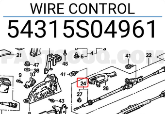 Honda 54315S04961 WIRE CONTROL