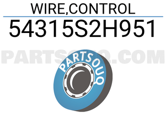 Honda 54315S2H951 WIRE,CONTROL