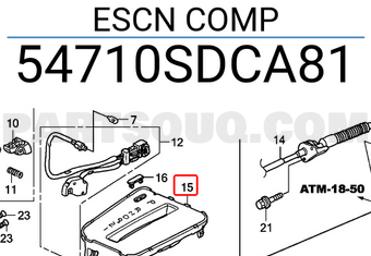 Honda 54710SDCA81 ESCN COMP