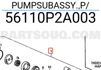 Honda 56110P2A003 PUMPSUBASSY.,P