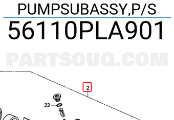 Honda 56110PLA901 PUMPSUBASSY,P/S