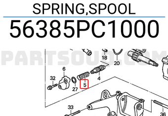 Honda 56385PC1000 SPRING,SPOOL