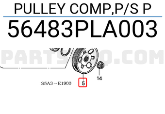 Honda 56483PLA003 PULLEY COMP,P/S P