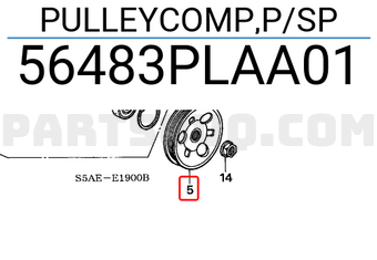 Honda 56483PLAA01 PULLEYCOMP,P/SP