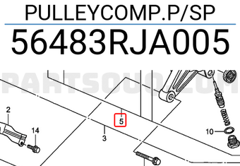 Honda 56483RJA005 PULLEYCOMP.P/SP