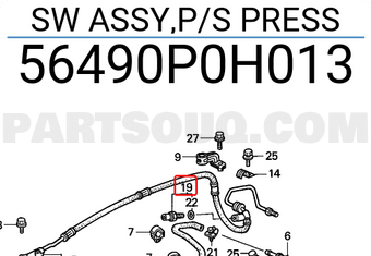 Honda 56490P0H013 SW ASSY,P/S PRESS