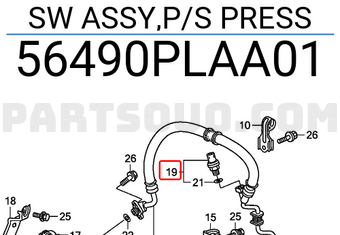 Honda 56490PLAA01 SW ASSY,P/S PRESS