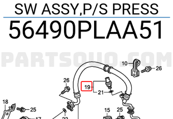 Honda 56490PLAA51 SW ASSY,P/S PRESS