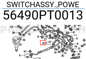 Honda 56490PT0013 SWITCHASSY.,POWE