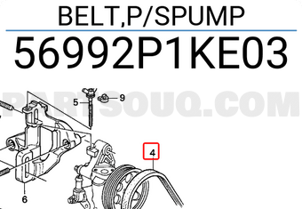 Honda 56992P1KE03 BELT,P/SPUMP
