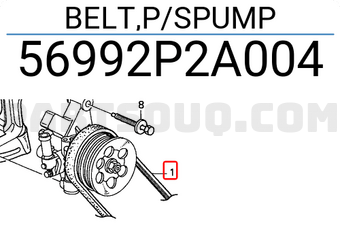 Honda 56992P2A004 BELT,P/SPUMP