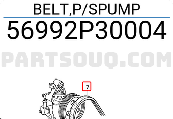 Honda 56992P30004 BELT,P/SPUMP