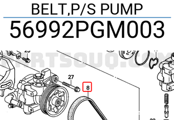 Honda 56992PGM003 BELT,P/S PUMP