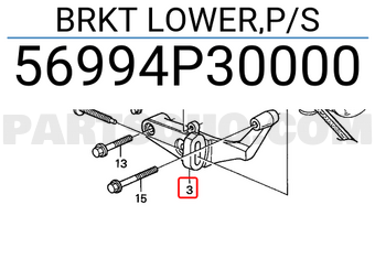 Honda 56994P30000 BRKT LOWER,P/S