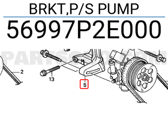 Honda 56997P2E000 BRKT,P/S PUMP