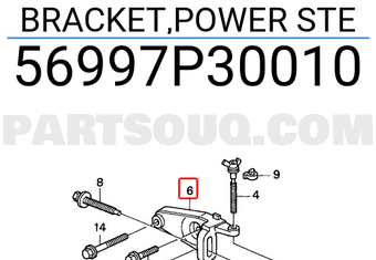 Honda 56997P30010 BRACKET,POWER STE