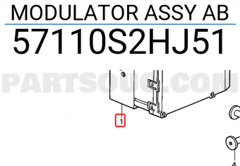 Honda 57110S2HJ51 MODULATOR ASSY AB