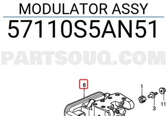 Honda 57110S5AN51 MODULATOR ASSY