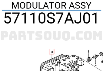 Honda 57110S7AJ01 MODULATOR ASSY