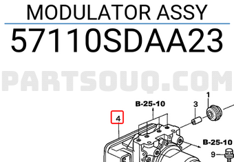 Honda 57110SDAA23 MODULATOR ASSY