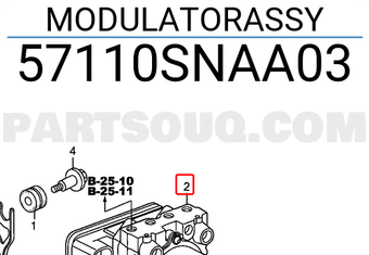Honda 57110SNAA03 MODULATORASSY
