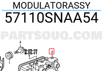 Honda 57110SNAA54 MODULATORASSY