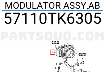 Honda 57110TK6305 MODULATOR ASSY,AB