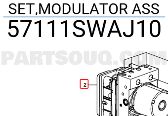 Honda 57111SWAJ10 SET,MODULATOR ASS